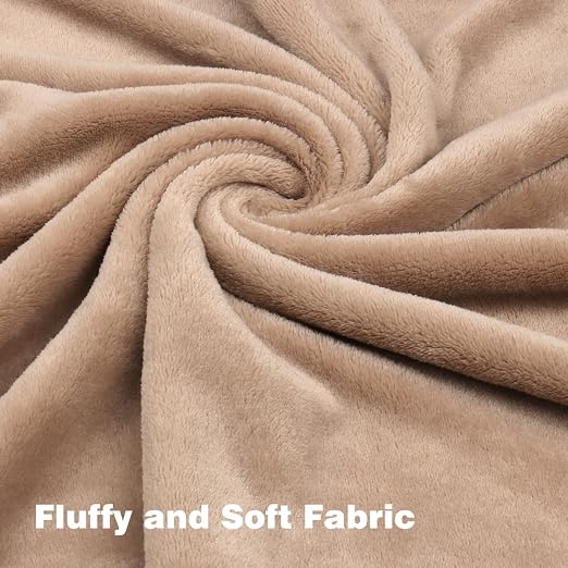 PAWLORAK Dog Blanket Washable for Puppy: 4 Packs Dog Blankets 40”x28” - Fluffy Soft Small Throw for Cat Puppy Kitten Dogs - Fleece Pet Blankets for Bed Sofa Car and Indoor - Grey and Khaki