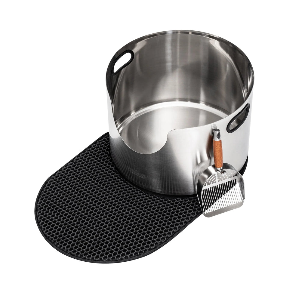PAWLORAK  The Litter Box - Premium Stainless-Steel Cat Litter Box