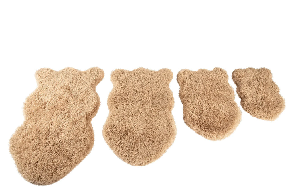 PAWLORAK  LUXE FAUX FURORTHOPEDIC DOG BED - PLUSHSHEEP TAN
