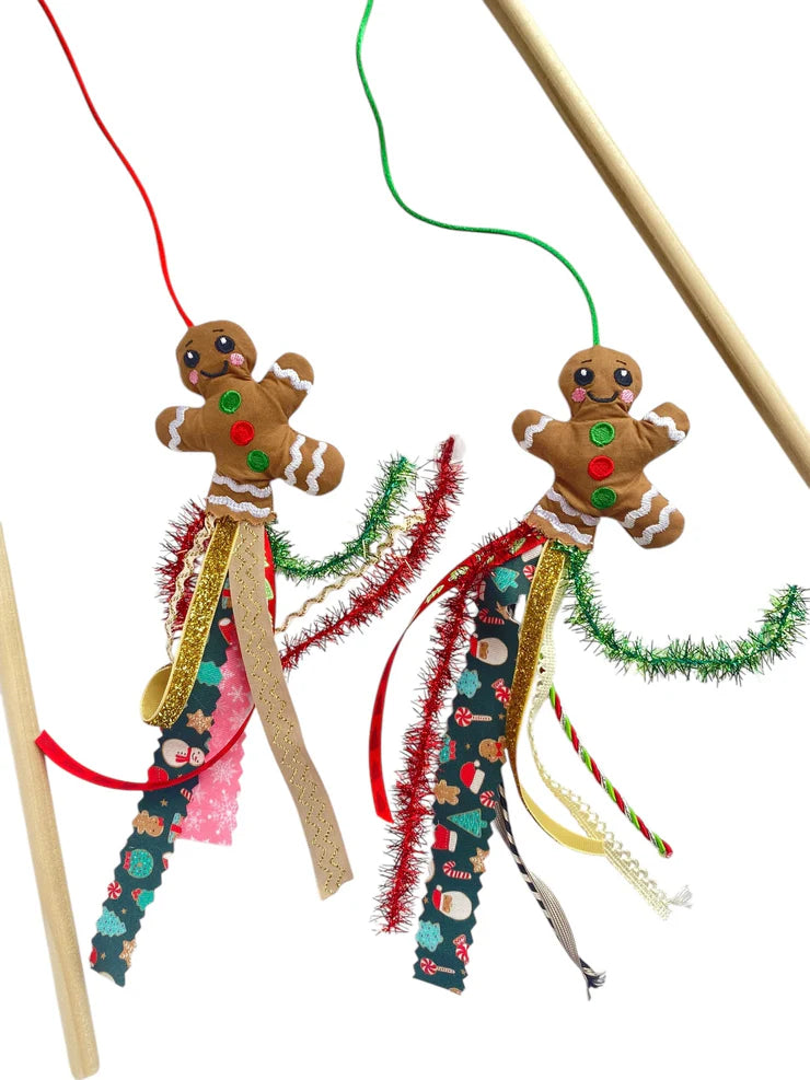 PAWLORAK  Christmas Gingerbread Cat Toy