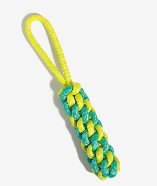 PAWLORAK  Braided Rope Stick Tug Dog Toy - Color Clash