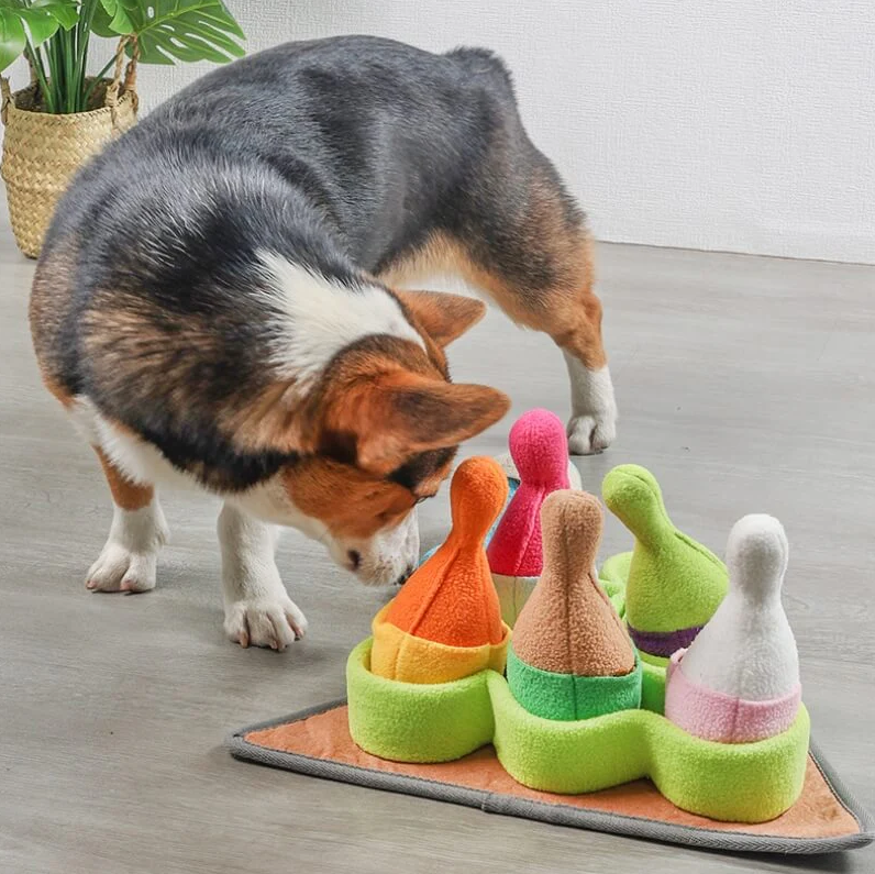 PAWLORAK  Interactive Bowling Puzzle Dog Treat Dispenser Toy