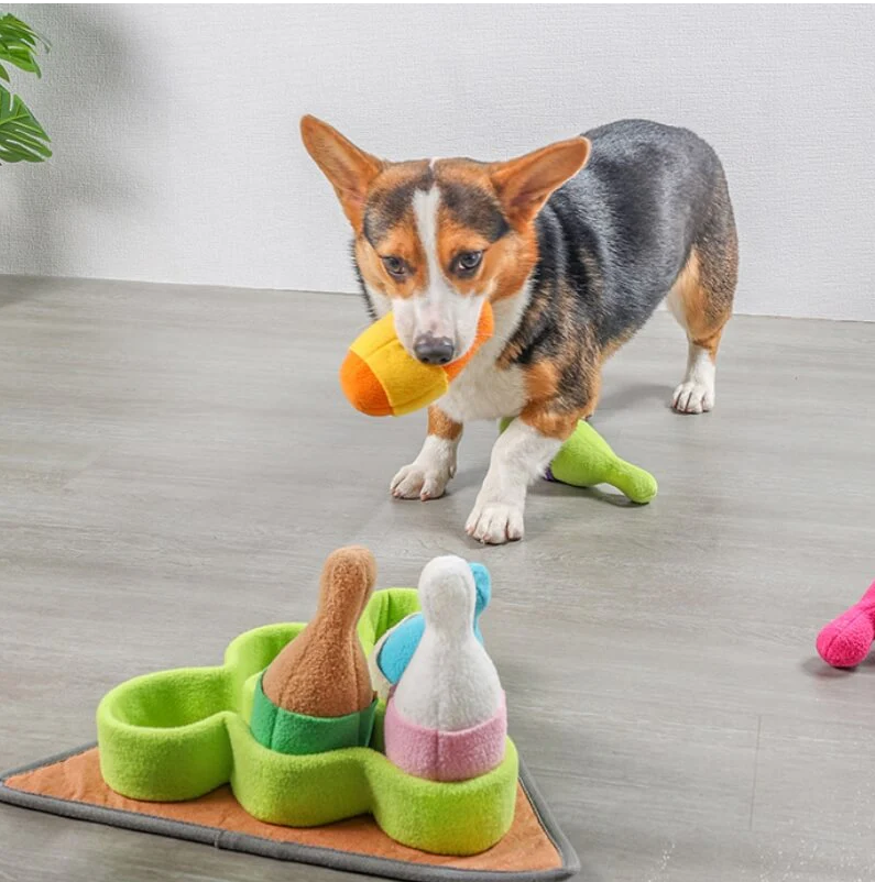 PAWLORAK  Interactive Bowling Puzzle Dog Treat Dispenser Toy