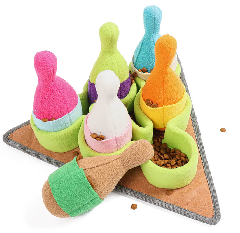 PAWLORAK  Interactive Bowling Puzzle Dog Treat Dispenser Toy