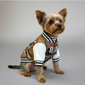PAWLORAK  Plaid Baseball Dog Jacket – Sporty and Stylish Outerwear for Dogs