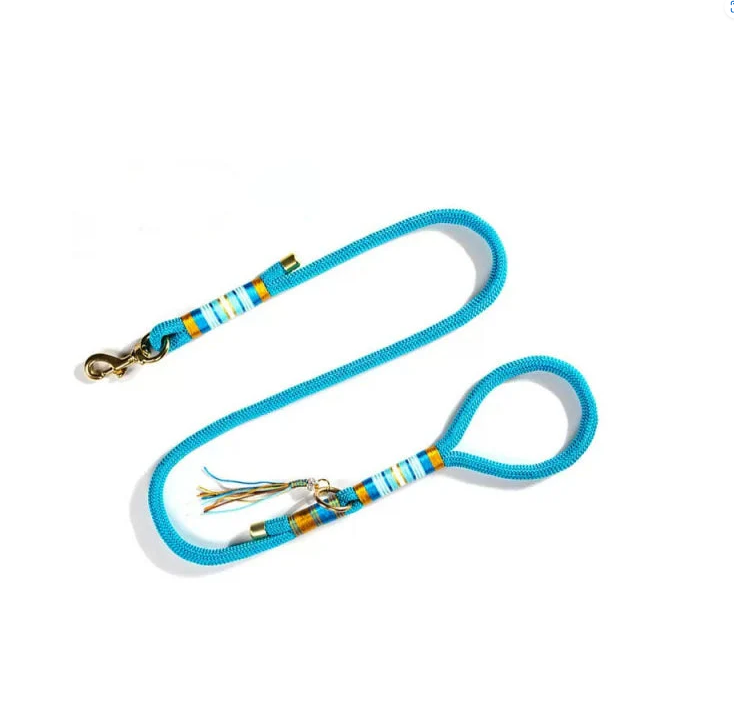 PAWLORAK  Hand-knitted Braided Rope Cool Dog Accessories Training Leash