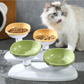 PAWLORAK  Multifunctional Adjustable Neck Protection Double Pet Bowl