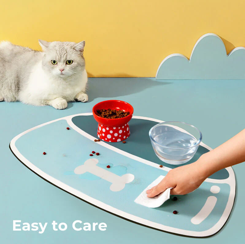 PAWLORAK  Quick-Dry Absorbent Non-Slip Pet Feeding Mat