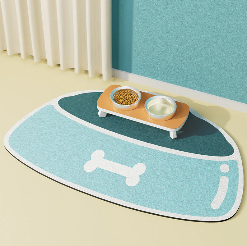 PAWLORAK  Quick-Dry Absorbent Non-Slip Pet Feeding Mat