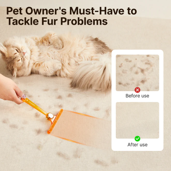 daily supplies  Pet Hair Remover Set of 2, Dog Cat Hair Remover, Fur Removal Tool