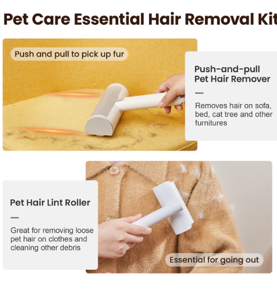 PAWLORAK  Pet Hair Removal Tool and Lint Roller Value Set