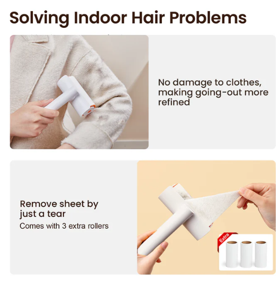 PAWLORAK  Pet Hair Removal Tool and Lint Roller Value Set