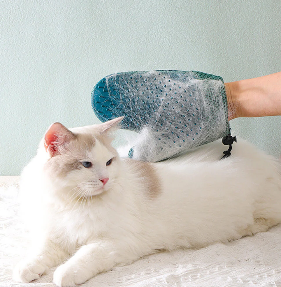 PAWLORAK  Pet Grooming Glove - Silicone Double Sides Pet Floating Brush