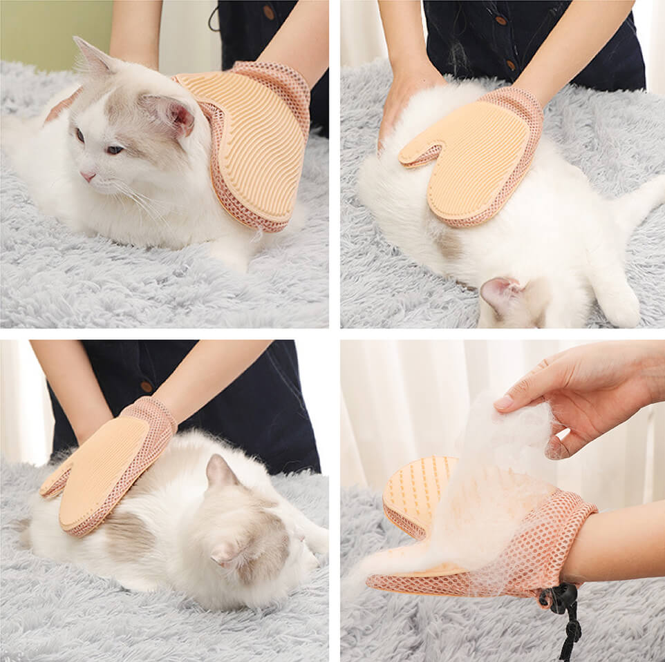PAWLORAK  Pet Grooming Glove - Silicone Double Sides Pet Floating Brush