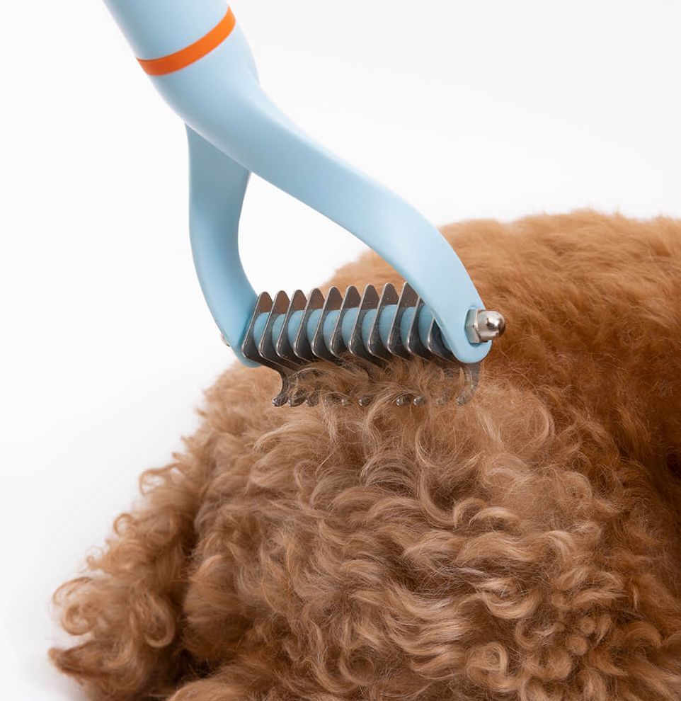 PAWLORAK  Pet Safe Dematting Comb Rake - Double Sided Blades