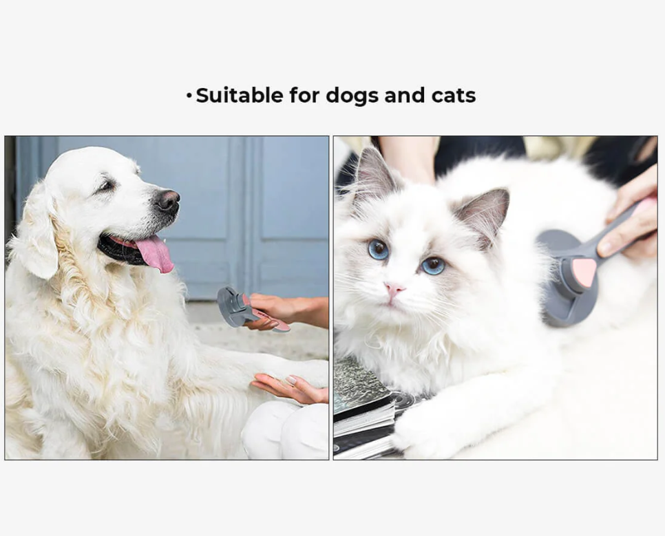 PAWLORAK  Click Click Easy To Clean Pet Comb & Brush