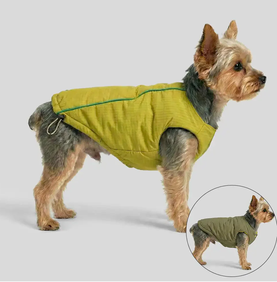 PAWLORAK  Fashion Reversible Padded Thick Warm Dog Jacket