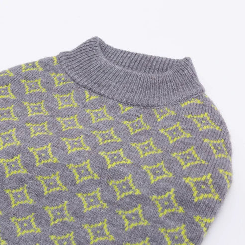 PAWLORAK  Over Glam | Rhombic Jacquard Short Sleeveless Jumper