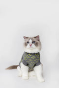 PAWLORAK  Over Glam | Rhombic Jacquard Short Sleeveless Jumper